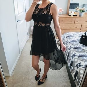 Lace high low dress